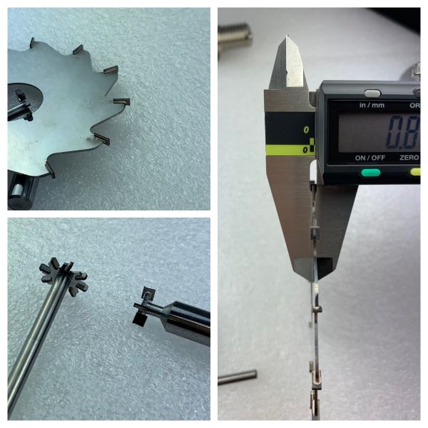 Interesting, small and thin diamond tools, brazed by PP-S High-Speed Vacuum Brazing Machine